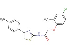 2-(4-chloro-2-methylphenoxy)-N-[4-(4-methylphenyl)-1,3-thiazol-2-yl]acetamide
