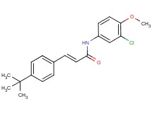 3-(4-tert-butylphenyl)-N-(3-chloro-4-methoxyphenyl)acrylamide