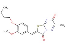 2-(4-butoxy-3-methoxybenzylidene)-6-methyl-7H-[1,3]thiazolo[3,2-b][1,2,4]triazine-3,7(2H)-dione