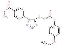 methyl 4-[5-({2-[(4-ethoxyphenyl)amino]-2-oxoethyl}thio)-1H-tetrazol-1-yl]benzoate