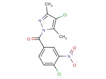 4-chloro-1-(4-chloro-3-nitrobenzoyl)-3,5-dimethyl-1H-pyrazole