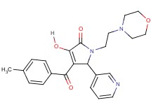 3-hydroxy-4-(4-methylbenzoyl)-1-[2-(4-morpholinyl)ethyl]-5-(3-pyridinyl)-1,5-dihydro-2H-pyrrol-2-one
