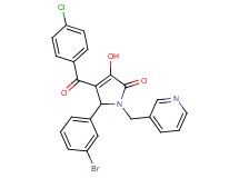 5-(3-bromophenyl)-4-(4-chlorobenzoyl)-3-hydroxy-1-(3-pyridinylmethyl)-1,5-dihydro-2H-pyrrol-2-one