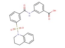 3-{[3-(3,4-dihydro-1(2H)-quinolinylsulfonyl)benzoyl]amino}benzoic acid