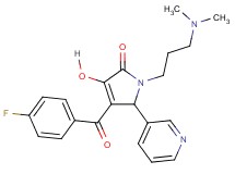1-[3-(dimethylamino)propyl]-4-(4-fluorobenzoyl)-3-hydroxy-5-(3-pyridinyl)-1,5-dihydro-2H-pyrrol-2-one