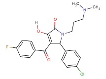 5-(4-chlorophenyl)-1-[3-(dimethylamino)propyl]-4-(4-fluorobenzoyl)-3-hydroxy-1,5-dihydro-2H-pyrrol-2-one