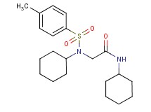 N~1~,N~2~-dicyclohexyl-N~2~-[(4-methylphenyl)sulfonyl]glycinamide
