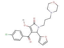 4-(4-chlorobenzoyl)-5-(2-furyl)-3-hydroxy-1-[3-(4-morpholinyl)propyl]-1,5-dihydro-2H-pyrrol-2-one
