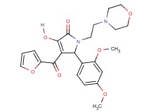 5-(2,4-dimethoxyphenyl)-4-(2-furoyl)-3-hydroxy-1-[2-(4-morpholinyl)ethyl]-1,5-dihydro-2H-pyrrol-2-one