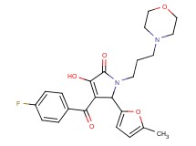 4-(4-fluorobenzoyl)-3-hydroxy-5-(5-methyl-2-furyl)-1-[3-(4-morpholinyl)propyl]-1,5-dihydro-2H-pyrrol-2-one