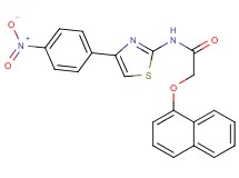 2-(1-naphthyloxy)-N-[4-(4-nitrophenyl)-1,3-thiazol-2-yl]acetamide