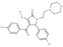 4-(4-chlorobenzoyl)-5-(4-chlorophenyl)-3-hydroxy-1-[2-(4-morpholinyl)ethyl]-1,5-dihydro-2H-pyrrol-2-one