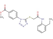 methyl 4-[5-({2-[(2-ethylphenyl)amino]-2-oxoethyl}thio)-1H-tetrazol-1-yl]benzoate
