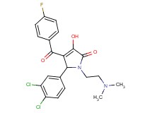 5-(3,4-dichlorophenyl)-1-[2-(dimethylamino)ethyl]-4-(4-fluorobenzoyl)-3-hydroxy-1,5-dihydro-2H-pyrrol-2-one