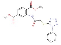 dimethyl 2-({[(1-phenyl-1H-tetrazol-5-yl)thio]acetyl}amino)terephthalate