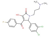 5-(3,4-dichlorophenyl)-1-[3-(dimethylamino)propyl]-4-(4-fluorobenzoyl)-3-hydroxy-1,5-dihydro-2H-pyrrol-2-one