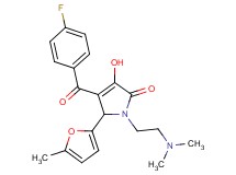 1-[2-(dimethylamino)ethyl]-4-(4-fluorobenzoyl)-3-hydroxy-5-(5-methyl-2-furyl)-1,5-dihydro-2H-pyrrol-2-one