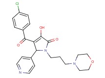 4-(4-chlorobenzoyl)-3-hydroxy-1-[3-(4-morpholinyl)propyl]-5-(4-pyridinyl)-1,5-dihydro-2H-pyrrol-2-one