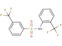 3-(trifluoromethyl)-N-[2-(trifluoromethyl)phenyl]benzenesulfonamide