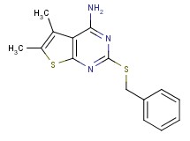 2-(benzylthio)-5,6-dimethylthieno[2,3-d]pyrimidin-4-amine