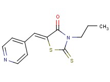3-propyl-5-(4-pyridinylmethylene)-2-thioxo-1,3-thiazolidin-4-one