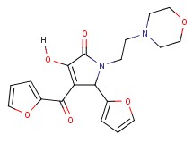 4-(2-furoyl)-5-(2-furyl)-3-hydroxy-1-[2-(4-morpholinyl)ethyl]-1,5-dihydro-2H-pyrrol-2-one
