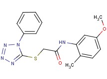 N-(5-methoxy-2-methylphenyl)-2-[(1-phenyl-1H-tetrazol-5-yl)thio]acetamide