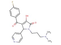 1-[3-(dimethylamino)propyl]-4-(4-fluorobenzoyl)-3-hydroxy-5-(4-pyridinyl)-1,5-dihydro-2H-pyrrol-2-one