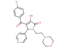 4-(4-chlorobenzoyl)-3-hydroxy-1-[2-(4-morpholinyl)ethyl]-5-(4-pyridinyl)-1,5-dihydro-2H-pyrrol-2-one