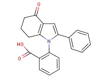 2-(4-oxo-2-phenyl-4,5,6,7-tetrahydro-1H-indol-1-yl)benzoic acid