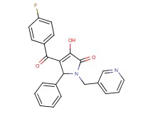 4-(4-fluorobenzoyl)-3-hydroxy-5-phenyl-1-(3-pyridinylmethyl)-1,5-dihydro-2H-pyrrol-2-one