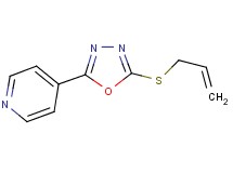 4-[5-(allylthio)-1,3,4-oxadiazol-2-yl]pyridine