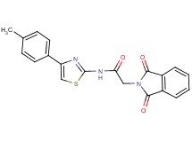 2-(1,3-dioxo-1,3-dihydro-2H-isoindol-2-yl)-N-[4-(4-methylphenyl)-1,3-thiazol-2-yl]acetamide