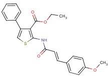 ethyl 2-{[3-(4-methoxyphenyl)acryloyl]amino}-4-phenyl-3-thiophenecarboxylate