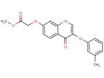 methyl {[3-(3-methylphenoxy)-4-oxo-4H-chromen-7-yl]oxy}acetate