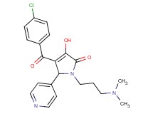 4-(4-chlorobenzoyl)-1-[3-(dimethylamino)propyl]-3-hydroxy-5-(4-pyridinyl)-1,5-dihydro-2H-pyrrol-2-one