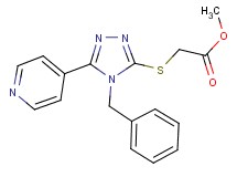 methyl {[4-benzyl-5-(4-pyridinyl)-4H-1,2,4-triazol-3-yl]thio}acetate