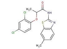 2-(2,4-dichlorophenoxy)-N-(6-methyl-1,3-benzothiazol-2-yl)propanamide