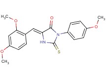 5-(2,4-dimethoxybenzylidene)-3-(4-methoxyphenyl)-2-thioxo-4-imidazolidinone
