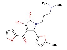 1-[3-(dimethylamino)propyl]-4-(2-furoyl)-3-hydroxy-5-(5-methyl-2-furyl)-1,5-dihydro-2H-pyrrol-2-one