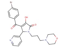 4-(4-bromobenzoyl)-3-hydroxy-1-[3-(4-morpholinyl)propyl]-5-(3-pyridinyl)-1,5-dihydro-2H-pyrrol-2-one