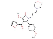 4-(2-furoyl)-3-hydroxy-5-(4-methoxyphenyl)-1-[3-(4-morpholinyl)propyl]-1,5-dihydro-2H-pyrrol-2-one