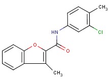 N-(3-chloro-4-methylphenyl)-3-methyl-1-benzofuran-2-carboxamide