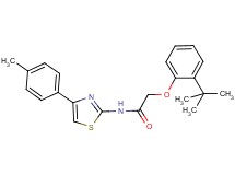2-(2-tert-butylphenoxy)-N-[4-(4-methylphenyl)-1,3-thiazol-2-yl]acetamide