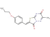 6-methyl-2-(4-propoxybenzylidene)-7H-[1,3]thiazolo[3,2-b][1,2,4]triazine-3,7(2H)-dione