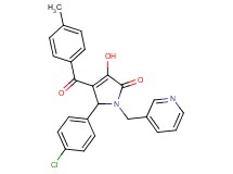 5-(4-chlorophenyl)-3-hydroxy-4-(4-methylbenzoyl)-1-(3-pyridinylmethyl)-1,5-dihydro-2H-pyrrol-2-one