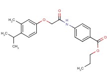 propyl 4-{[(4-isopropyl-3-methylphenoxy)acetyl]amino}benzoate