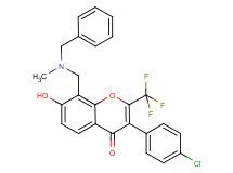 8-{[benzyl(methyl)amino]methyl}-3-(4-chlorophenyl)-7-hydroxy-2-(trifluoromethyl)-4H-chromen-4-one
