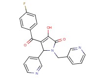 4-(4-fluorobenzoyl)-3-hydroxy-5-(3-pyridinyl)-1-(3-pyridinylmethyl)-1,5-dihydro-2H-pyrrol-2-one