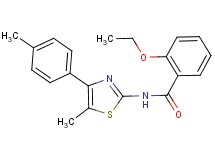 2-ethoxy-N-[5-methyl-4-(4-methylphenyl)-1,3-thiazol-2-yl]benzamide